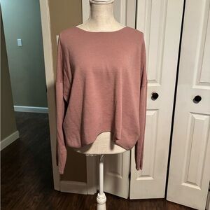 Helmut Lang Dusty Pink Knit Top Size Large